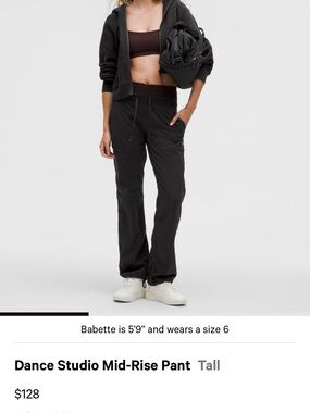 lululemon athletica Dance Studio Mid-Rise Pant - Black